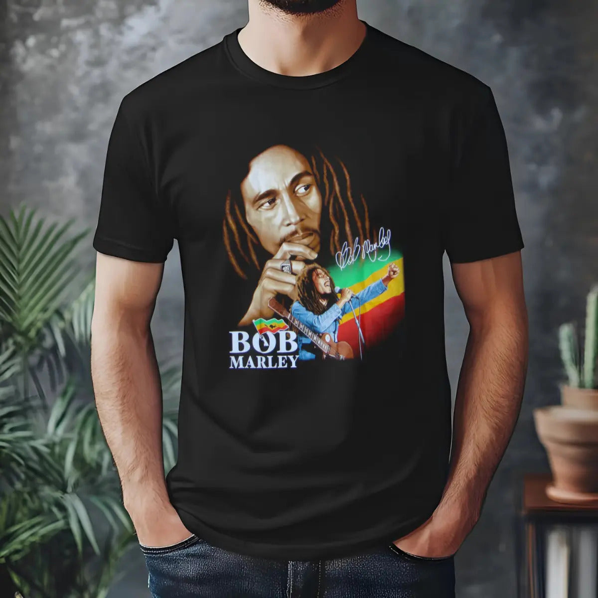 Camiseta Bob Marley 100% Algodão